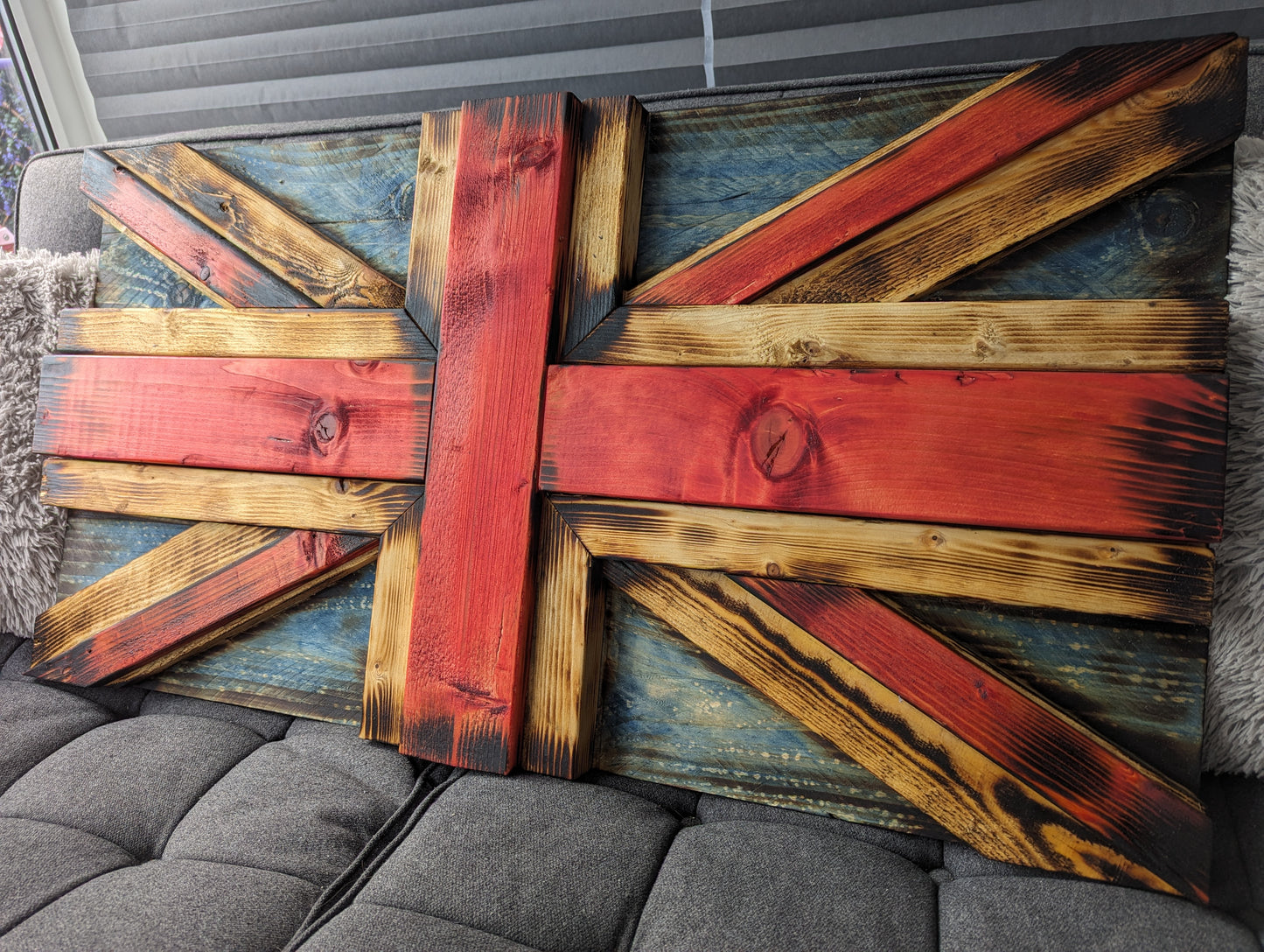 3D Union Jack Rustic Wall Art